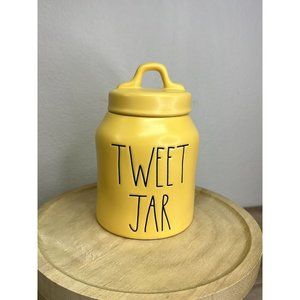 Rae Dunn Yellow TWEET JAR CANISTER